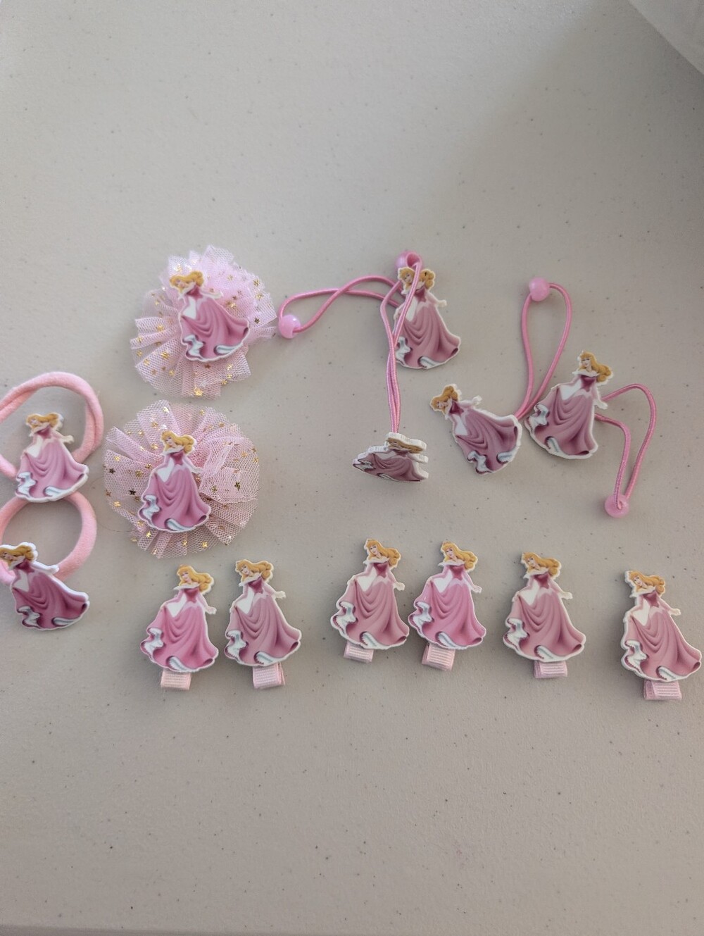 Girls Princess Aurora Hair Clips